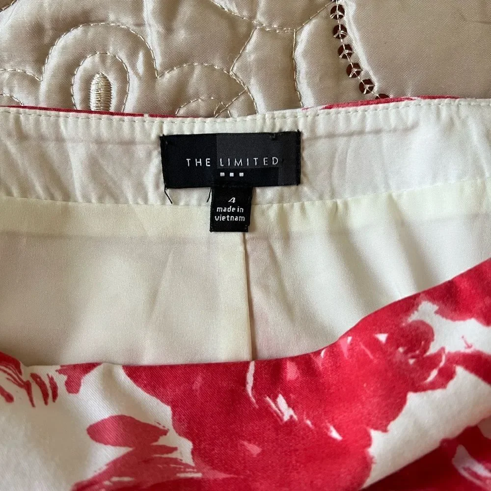 The Limited Dressy Career Floral Print Pencil Skirt Size 4